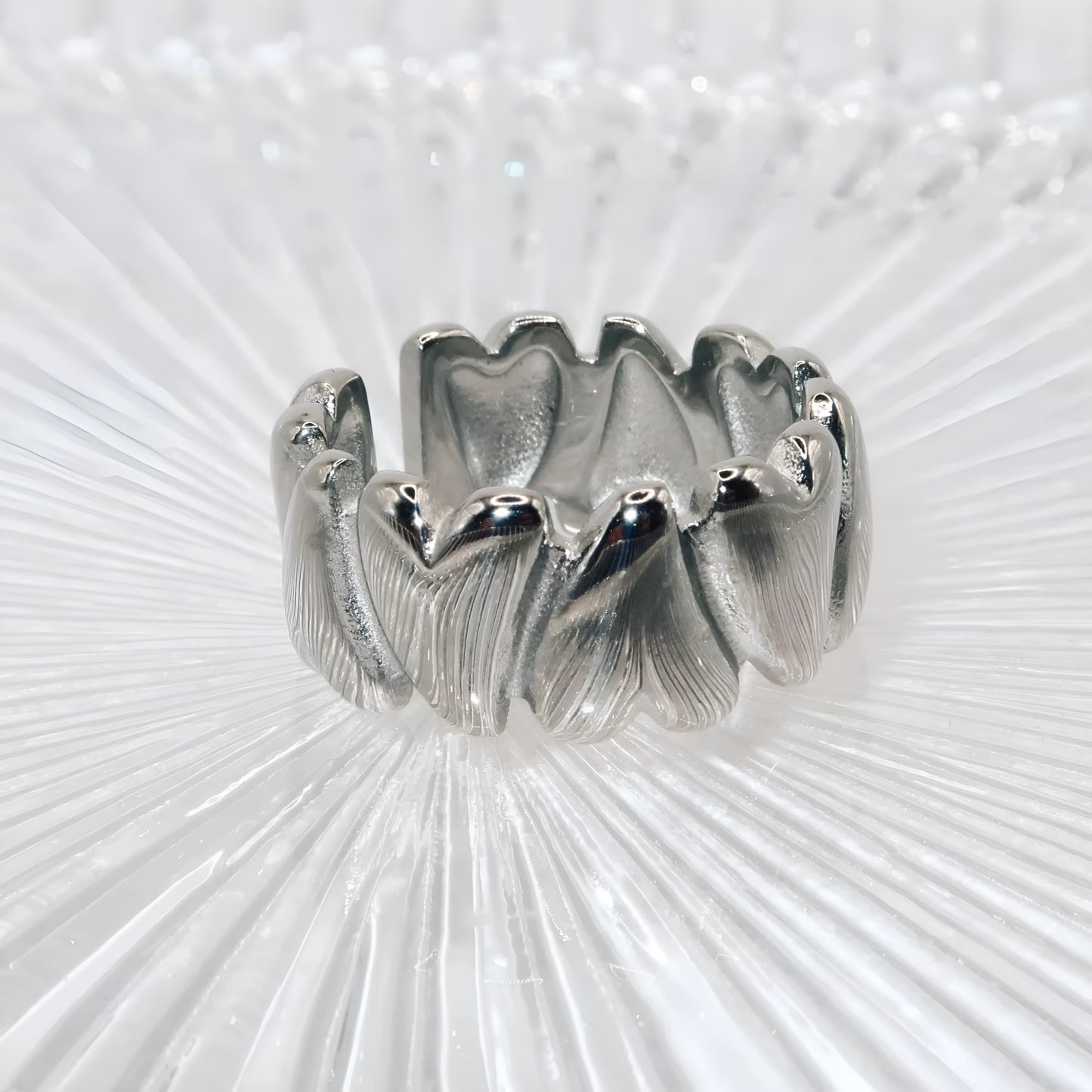 Mélisande – Verstelbare ring van roestvrij staal