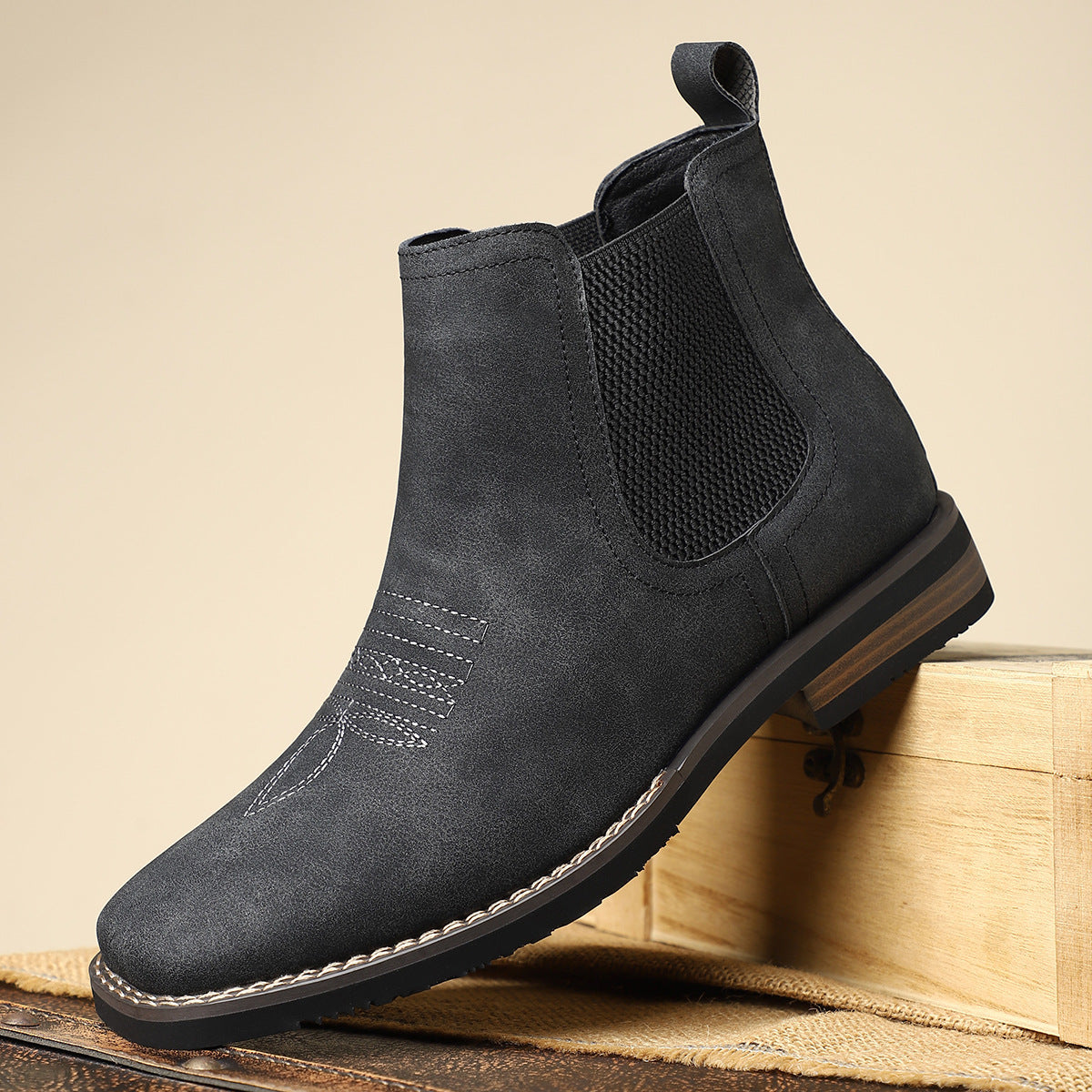 Liam™ – Leren Enkelboots