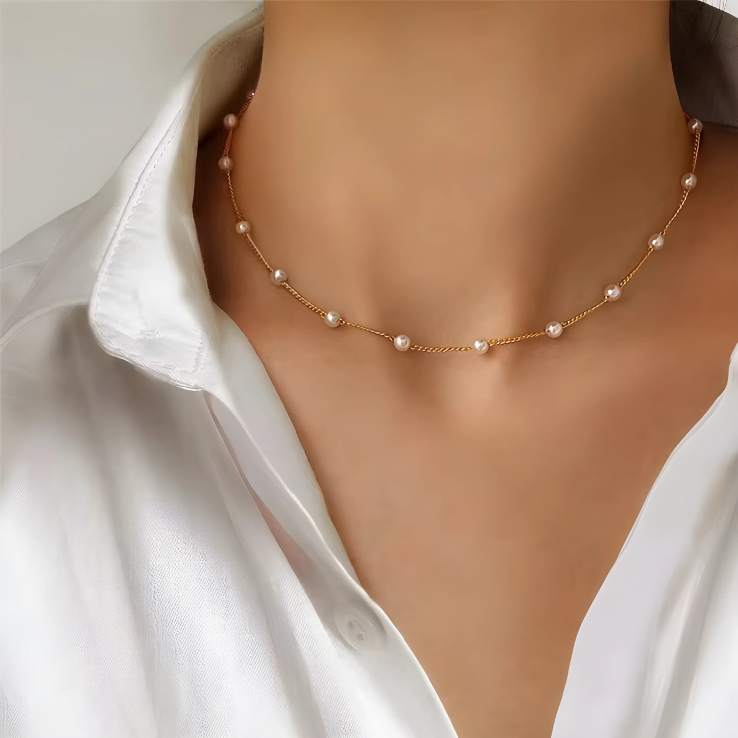 Maëlle – Gelaagde parelketting