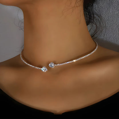 Ophélie – Open Choker met Zirkonia