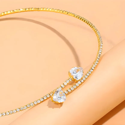 Ophélie – Open Choker met Zirkonia