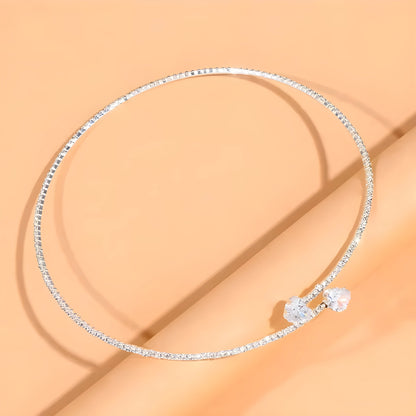 Ophélie – Open Choker met Zirkonia