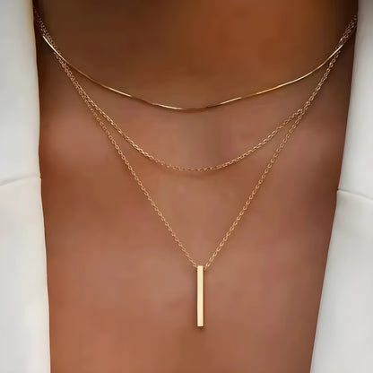 Thaïs – Minimalistische gelaagde ketting