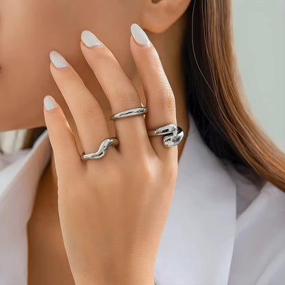 Lison – Delicate Ringset (3 stuks)