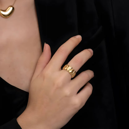 Mélisande – Verstelbare ring van roestvrij staal