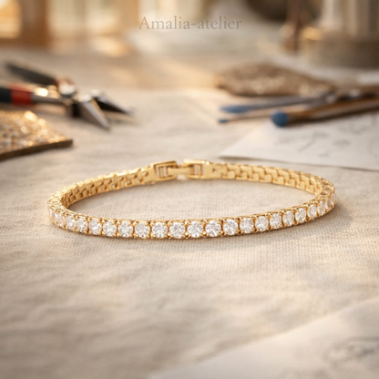 Lustra Moissaniet Armband – Goudkleurige Luxe Uitstraling