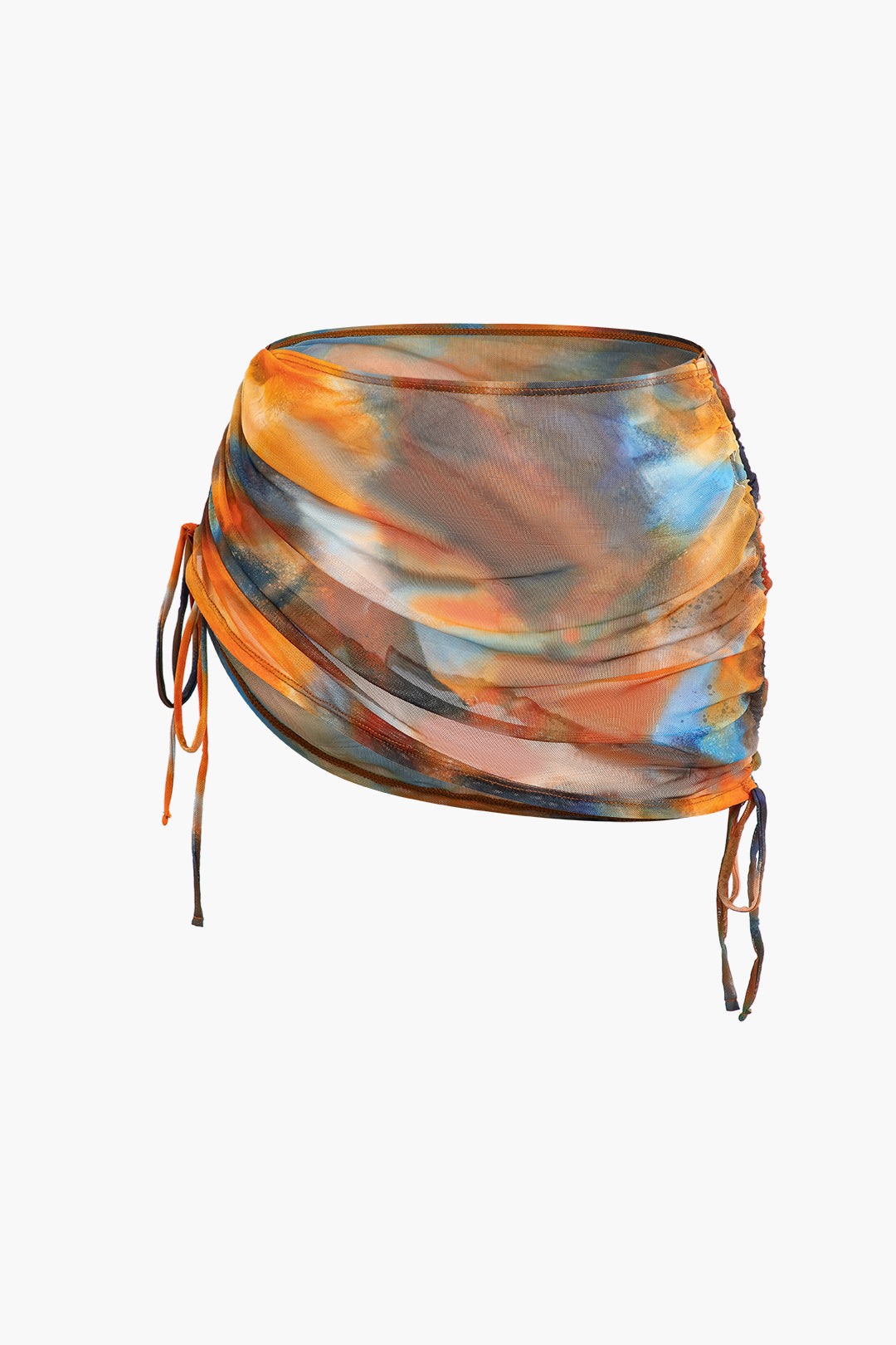 Siena - Set van gekruiste badkleding en aquarel pareo