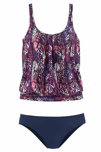Penacho - Tankini Set met Verenpatroon dat de Buik Bedekt