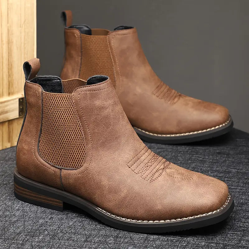 Liam™ – Leren Enkelboots