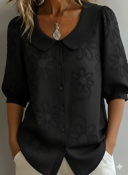 Lovas — Lichte bloemenblouse natuurlijke elegantie