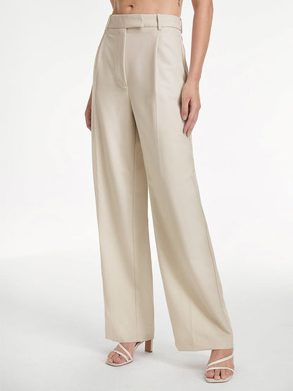 High Waist Wide Leg Broek – Relaxed Fit