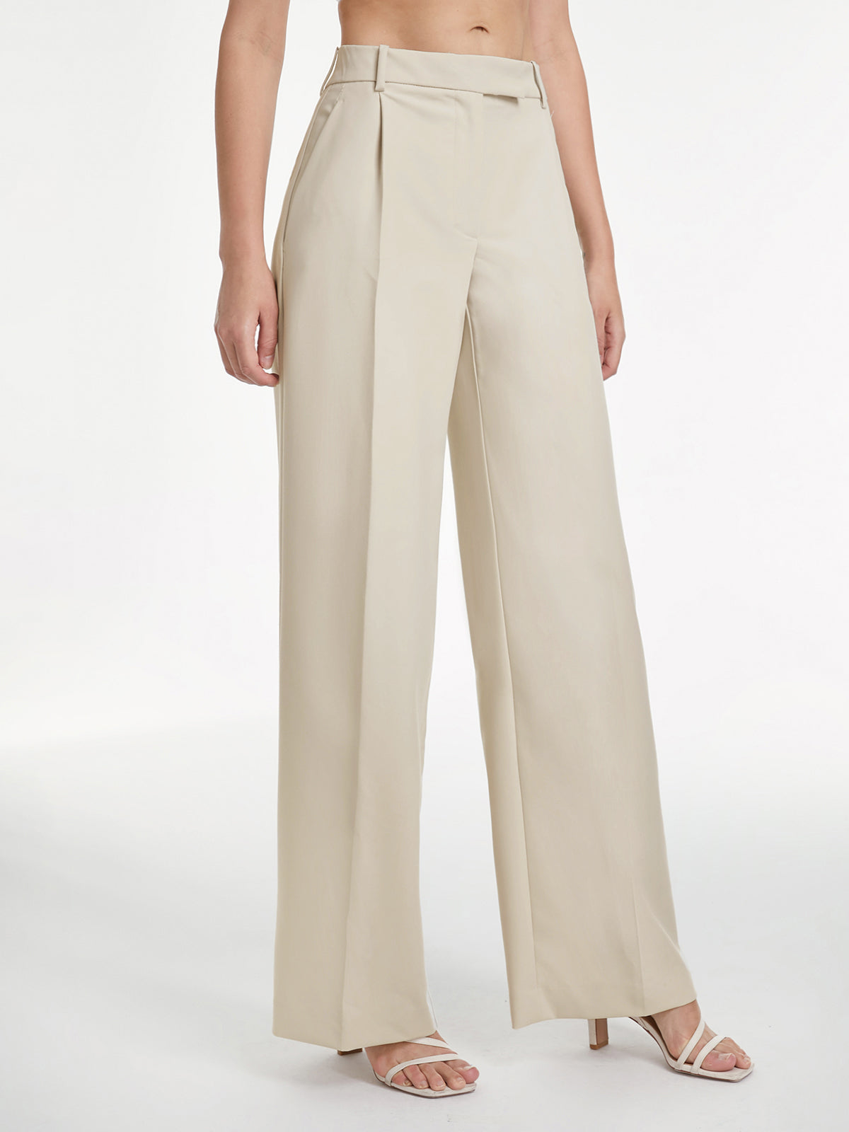 High Waist Wide Leg Broek – Relaxed Fit