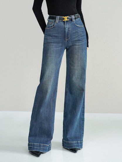 Mid-Waist Bootcut Denim Jeans