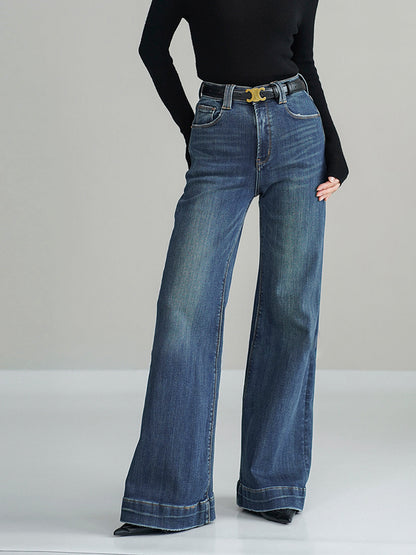 Mid-Waist Bootcut Denim Jeans