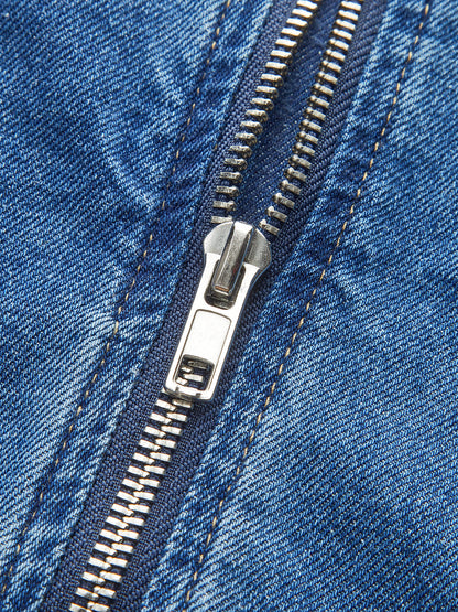 Denim Corset Maxi Jurk – Elegance Editie