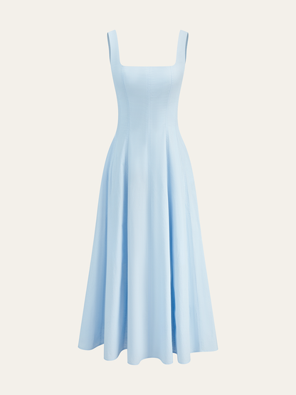 Crimson Grace Gestructureerde Midi Jurk