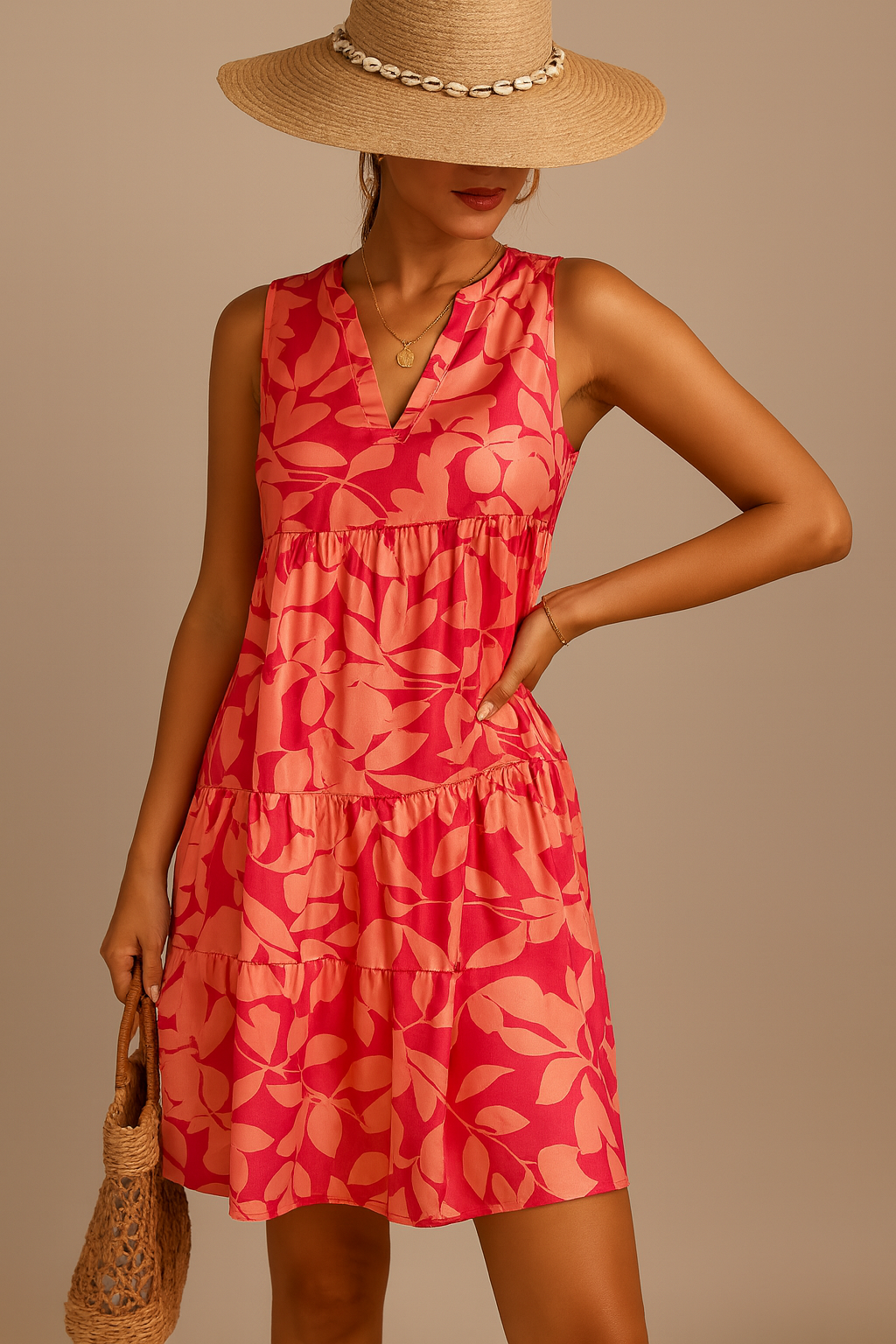 Laure – Tropical Breeze A-Lijn Jurk