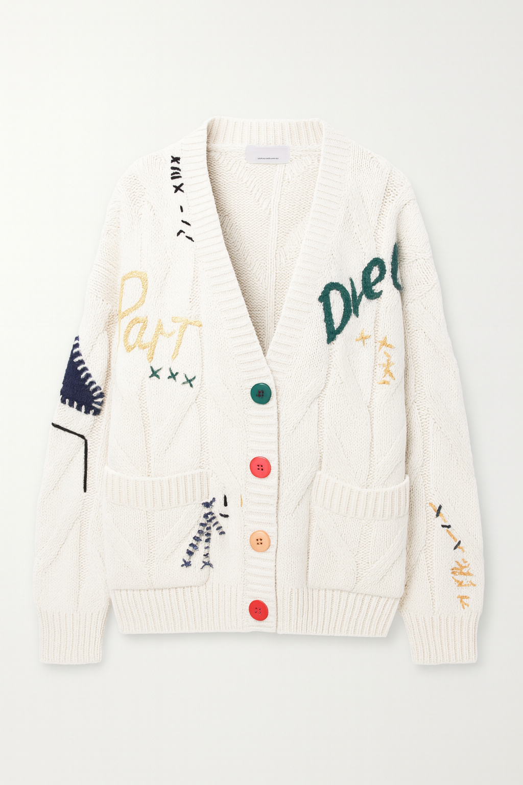 Laure Atelier – Color Patch Knit Cardigan