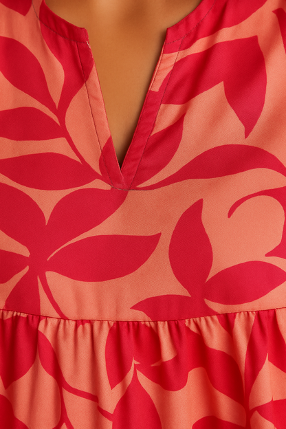 Laure – Tropical Breeze A-Lijn Jurk