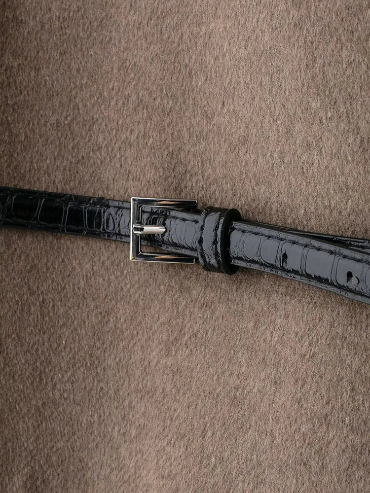 Mia - Geceintuurde jas