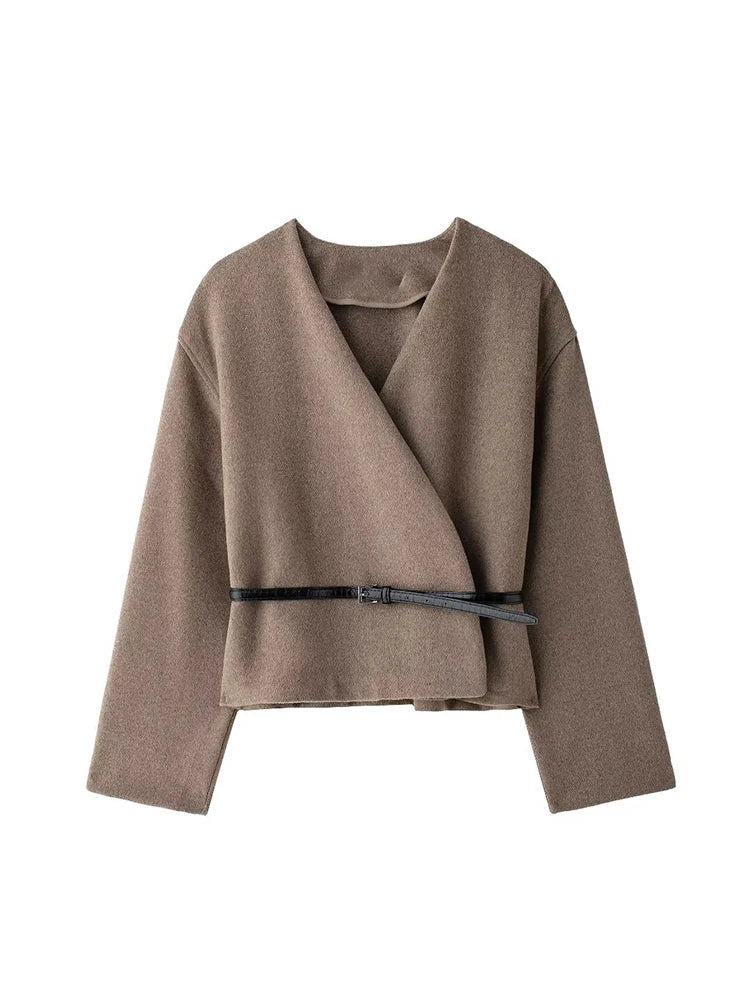 Mia - Geceintuurde jas