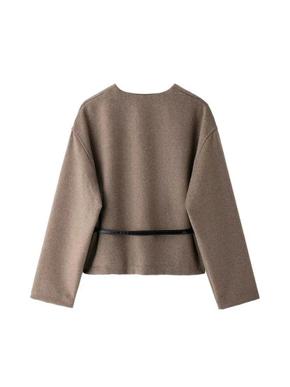 Mia - Geceintuurde jas