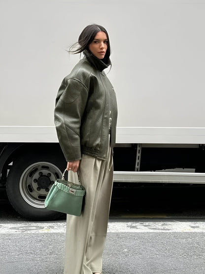 Sienna - Vintage leren herfstjas