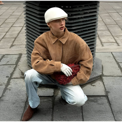 Isabella - Suède patchwork jas