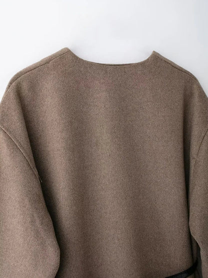 Mia - Geceintuurde jas