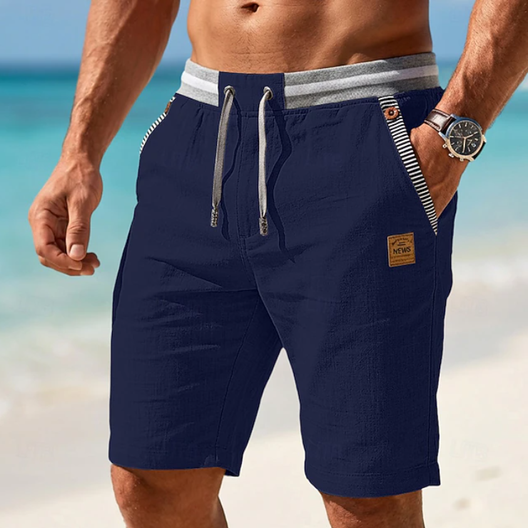 Lovas - Korte Lichte Zomerbroek met Veters