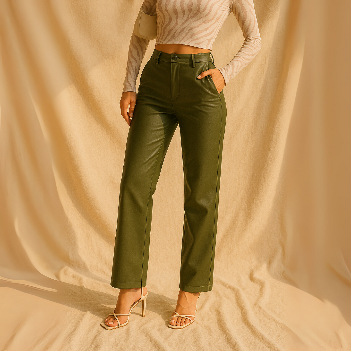 Pernelle - Kunstleren broek