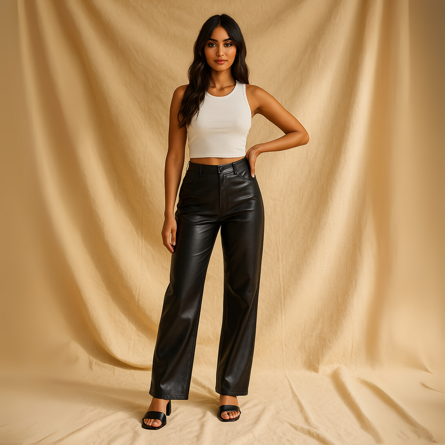 Pernelle - Kunstleren broek