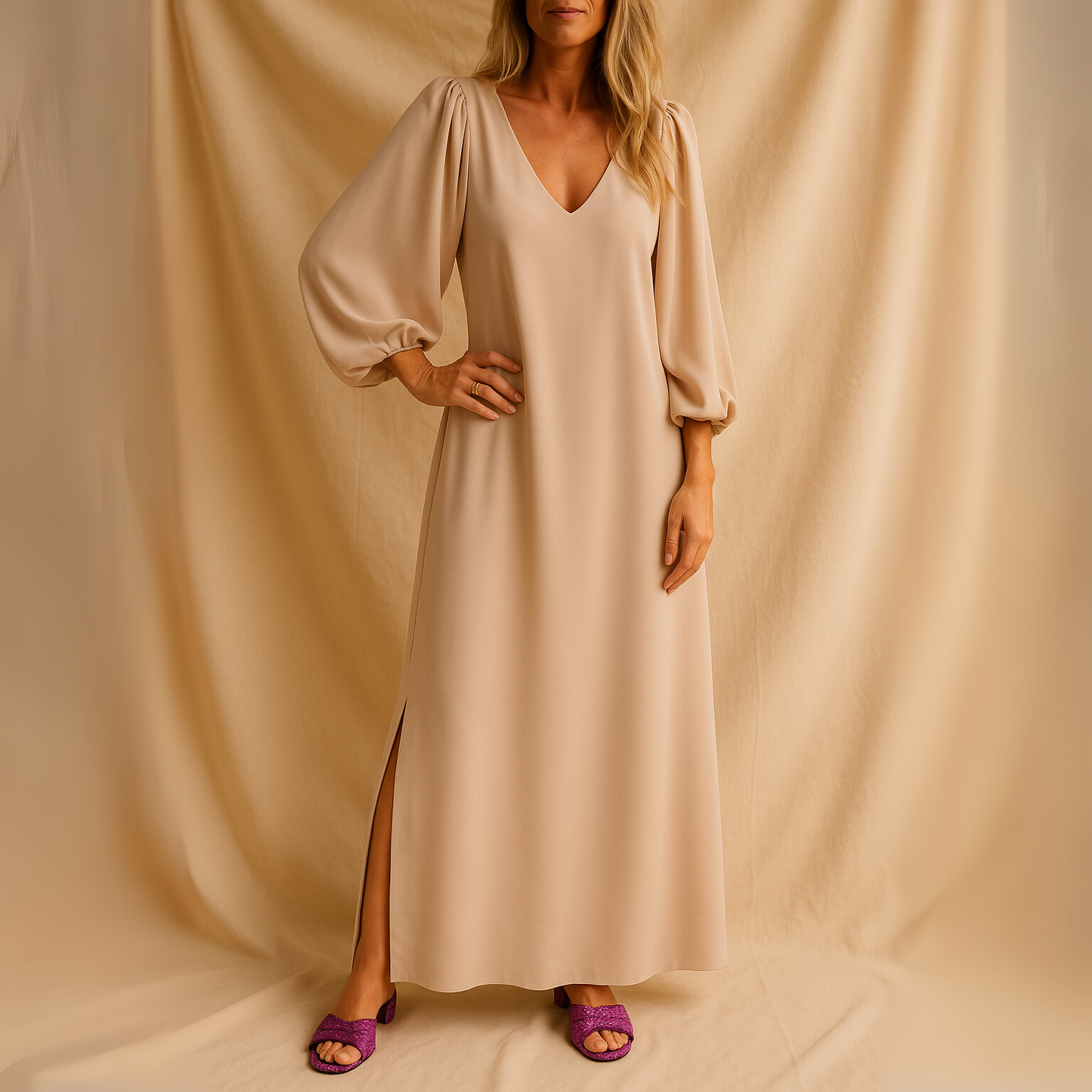 Léontine – Lange avondjurk