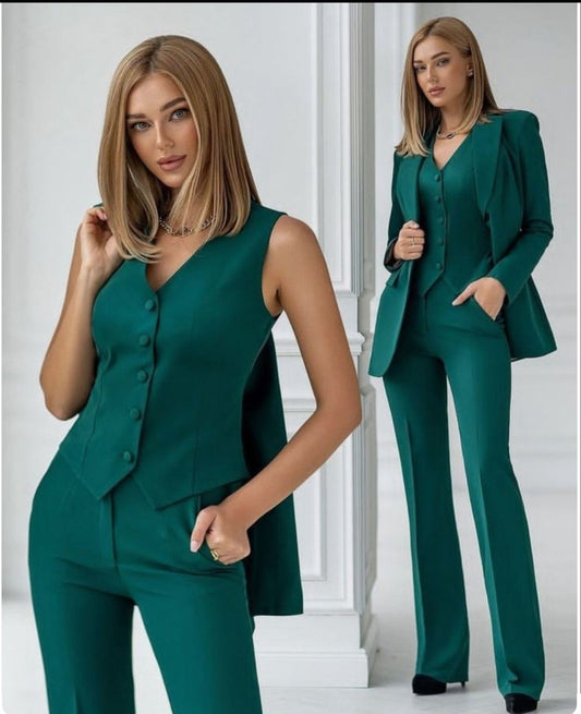 Tailleur "Safira" (Giacca + Pantalone + Gilet)