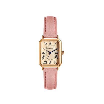 Elegante gouden horloge met een verfijnd steentje