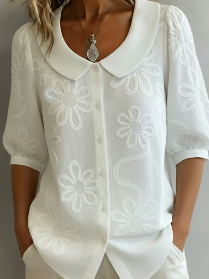 Lovas — Lichte bloemenblouse natuurlijke elegantie