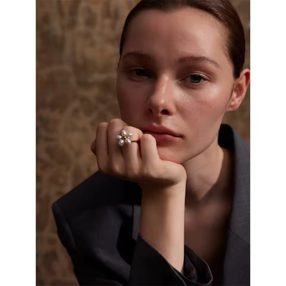 Léopoldine – Verstelbare parelring