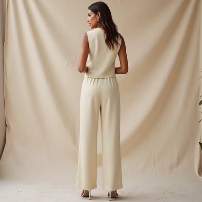 Cécile – Effen broekpak