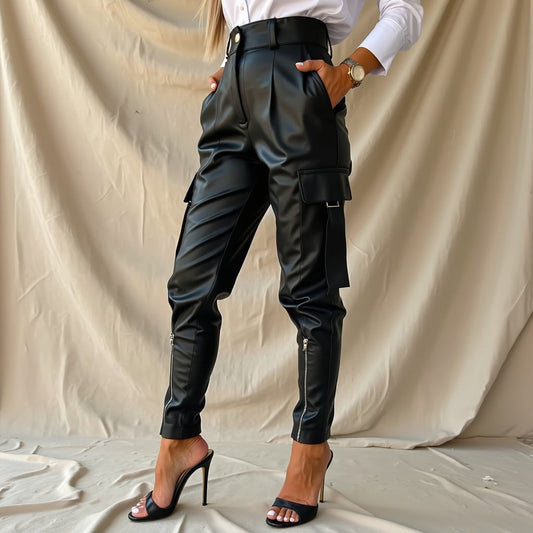 Isabelle – Vegan leren broek