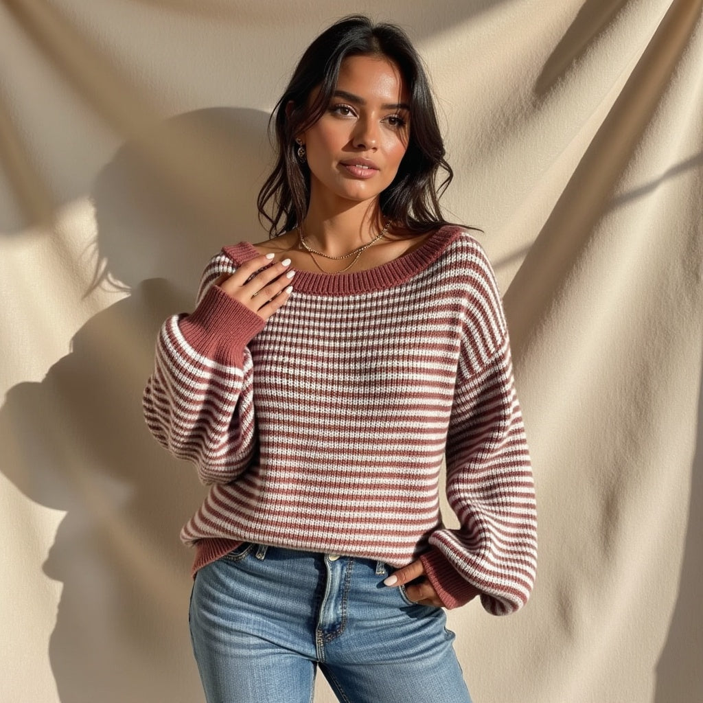 Lovas| Gebreide Off-Shoulder Top