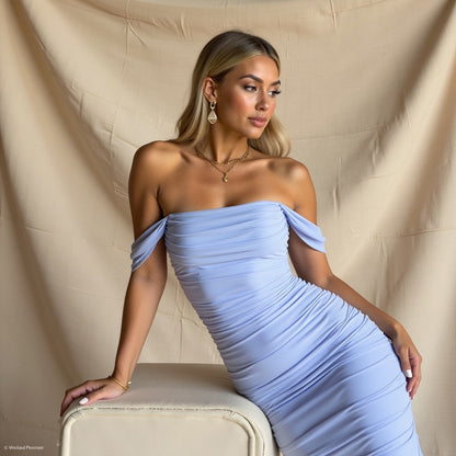 Lucienne – Off-Shoulder Jurk