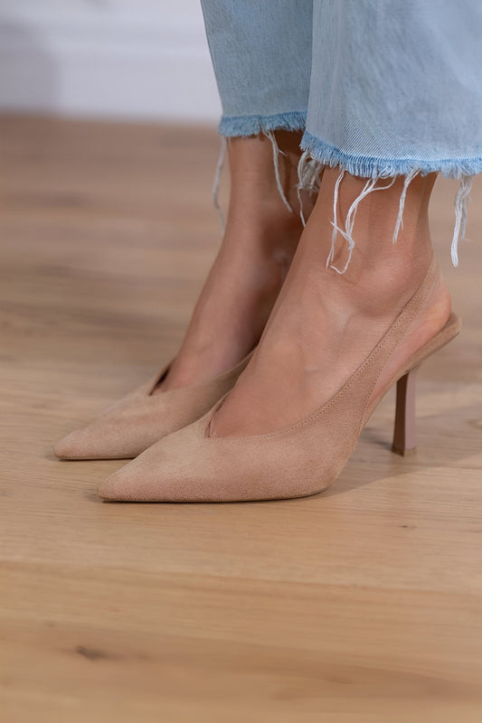 Noémie – Nude Slingback Pumps